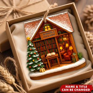 Find The Perfect Story In A Charming Bookshop,Custom Wood Ornament,Gift For Book Lovers