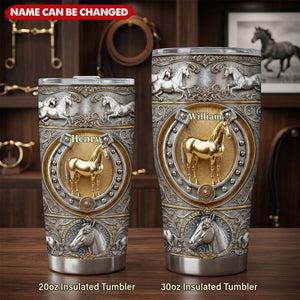 Love Horses - Personalized Horse Tumbler