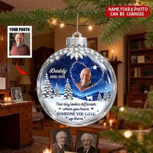 Someone We Love In Heaven - Personalized Christmas Acrylic Ornament