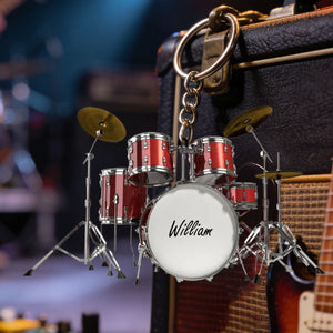 Drums Styles Colorful Drums Personalized Keychain - Gift For Drummer