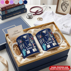 Celebrate Our Everyday Heroes, Nurse - Personalized Coffee Mug, Gift For Nurses And Healthcare Workers
