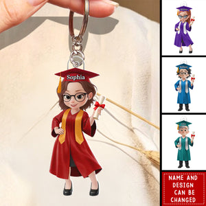 Welcome To A Bright Future - Personalized Acrylic Keychain, Gifts For Graduation