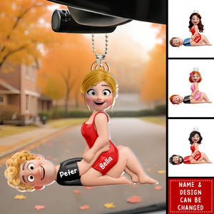 Naughty Couple Car Ornament - Personalized Gifts For Couples