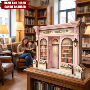 Reading Nook - Personalized Bookshop Wooden Block