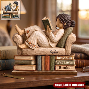 Custom 2-Layered Wooden Plaque - Personalized Bookish Gifts For Book Lovers, Bookworms, Readers