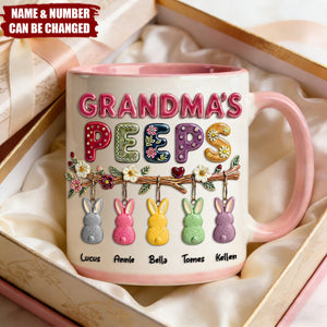 Grandma Peep Easter Accent Mug - Personalized Gifts For Grandma