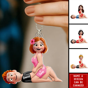 Naughty Couple Car Ornament - Personalized Gifts For Couples