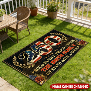 Proud Family. Proud Nation - Personalized Doormat