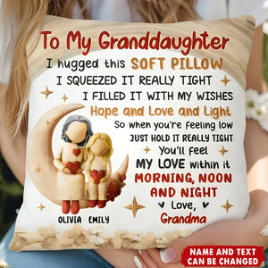 To My Granddaughter - Personalized Pillow