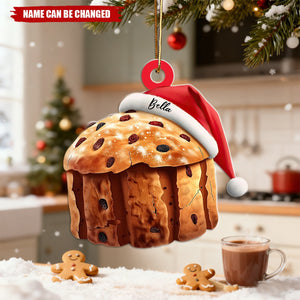 Custom Name Cake Panettone Italy Sweet Personalized Ornament