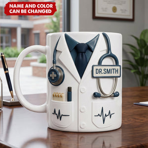 Professional Medical-Themed - Personalized Custom Coffee Mug, Gift for Doctors