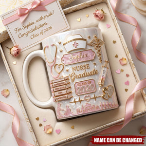 Nurse Graduate Class Of, Personalized Coffee Mug, Gift For Nurses