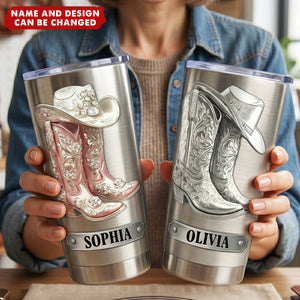 Western Spirit - Personalized Cowgirl Tumbler