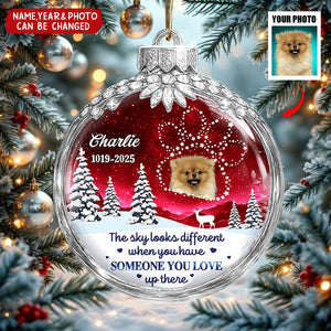 Someone We Love In Heaven - Personalized Christmas Acrylic Ornament