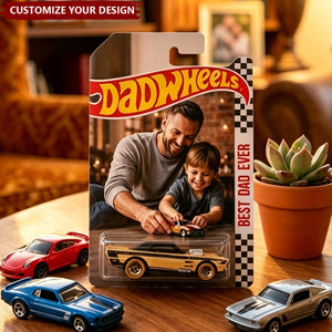 Personalized HotWheels Packaging for Dad, Fathers Day Custom Collector Gift