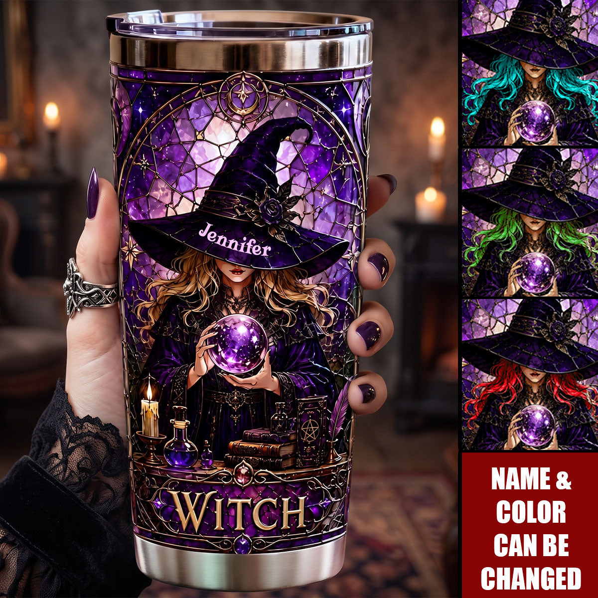 Gothic Witch - Personalized Witch Tumbler