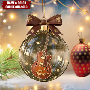Guitar Dreams Keepsake Christmas Ornament Personalized Gifts