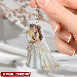 Eternal Love - Personalized Acrylic Keychain - Valentine's Gift For Him, For Her, For Couple