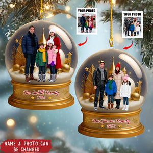 Celebrate Your Family With This Beautiful Bell And Stars Design,Personalized Ornament