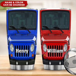 Customizable With Your Name Stainless Steel Tumbler,Gift For Car Enthusiasts
