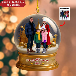 Celebrate Your Family With This Beautiful Bell And Stars Design,Personalized Ornament