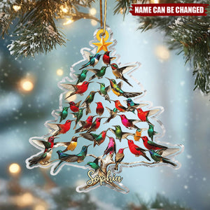 Love Hummingbird - Personalized Hummingbird Ornament