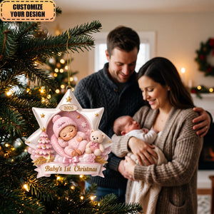 Baby's First Christmas 2026 Acrylic Ornament, Newborn Gift