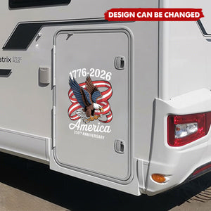 America 250Th Anniversary 1776-2026 Eagle Us Flag Car Window Decal Sticker