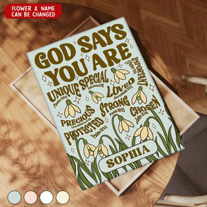 God Says You Are - Personalized Poster
