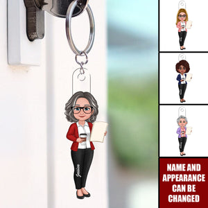 Beautiful Teacher - Personalized Acrylic Keychain
