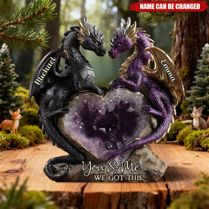 You & Me We Got This - Personalized Custom Shaped Acrylic Plaque