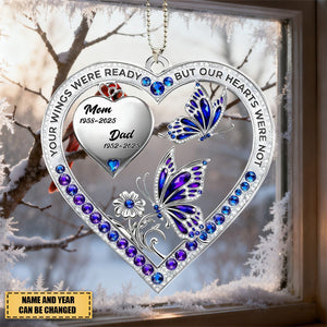 Your Wings Were Ready - Personalized Car Acrylic Hanging Ornament