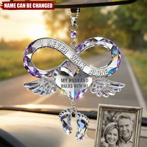 Husband Wife Memorial Car Ornament Personalized Gifts For Couple