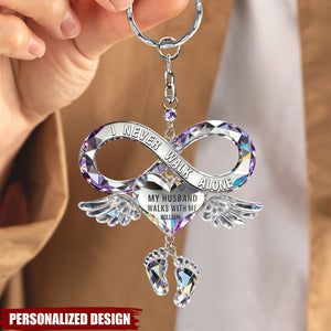 Husband Wife Memorial Keychain Personalized Gifts For Couple