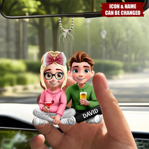 Couple Choose You To Be My Husband - Personalized Acrylic Car Ornament