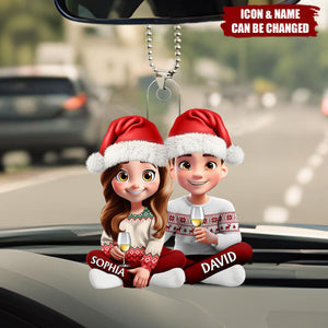 Couple Choose You To Be My Husband - Personalized Acrylic Car Ornament