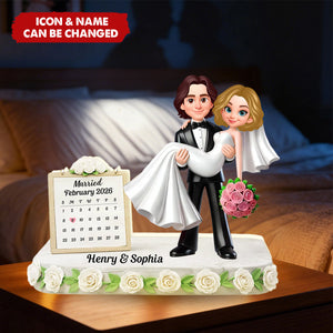 Wedding Anniversary - Personalized Light Box - Gift for Couple