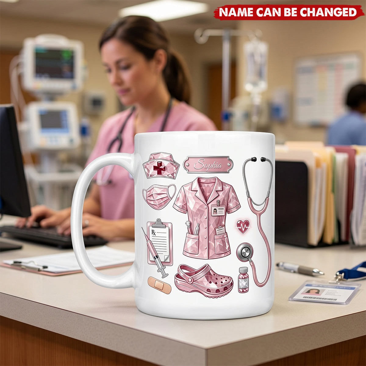 Custom Name Nurse Life - Personalized Custom Mug - Gift For Nurse, CNA, CMA
