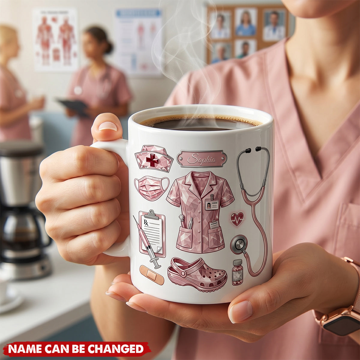 Custom Name Nurse Life - Personalized Custom Mug - Gift For Nurse, CNA, CMA