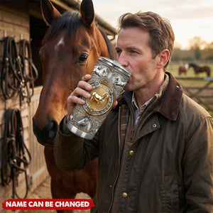 Love Horses - Personalized Horse Tumbler