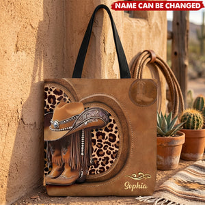 Cowgirl Boots - Personalized Cowgirl Tote Bag