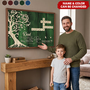 Dad You Are The Piece That Holds Us Together Crossword - Personalized Poster