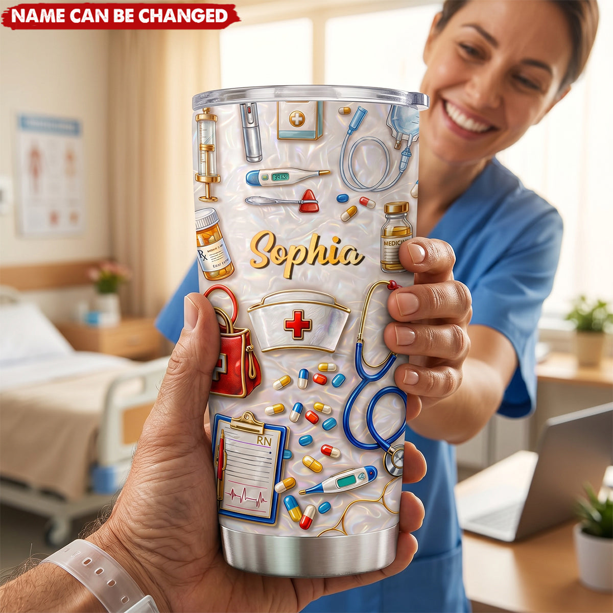 Saving Lives Nurse Tumbler, Stainless Steel Tumbler, Gift For Nurses