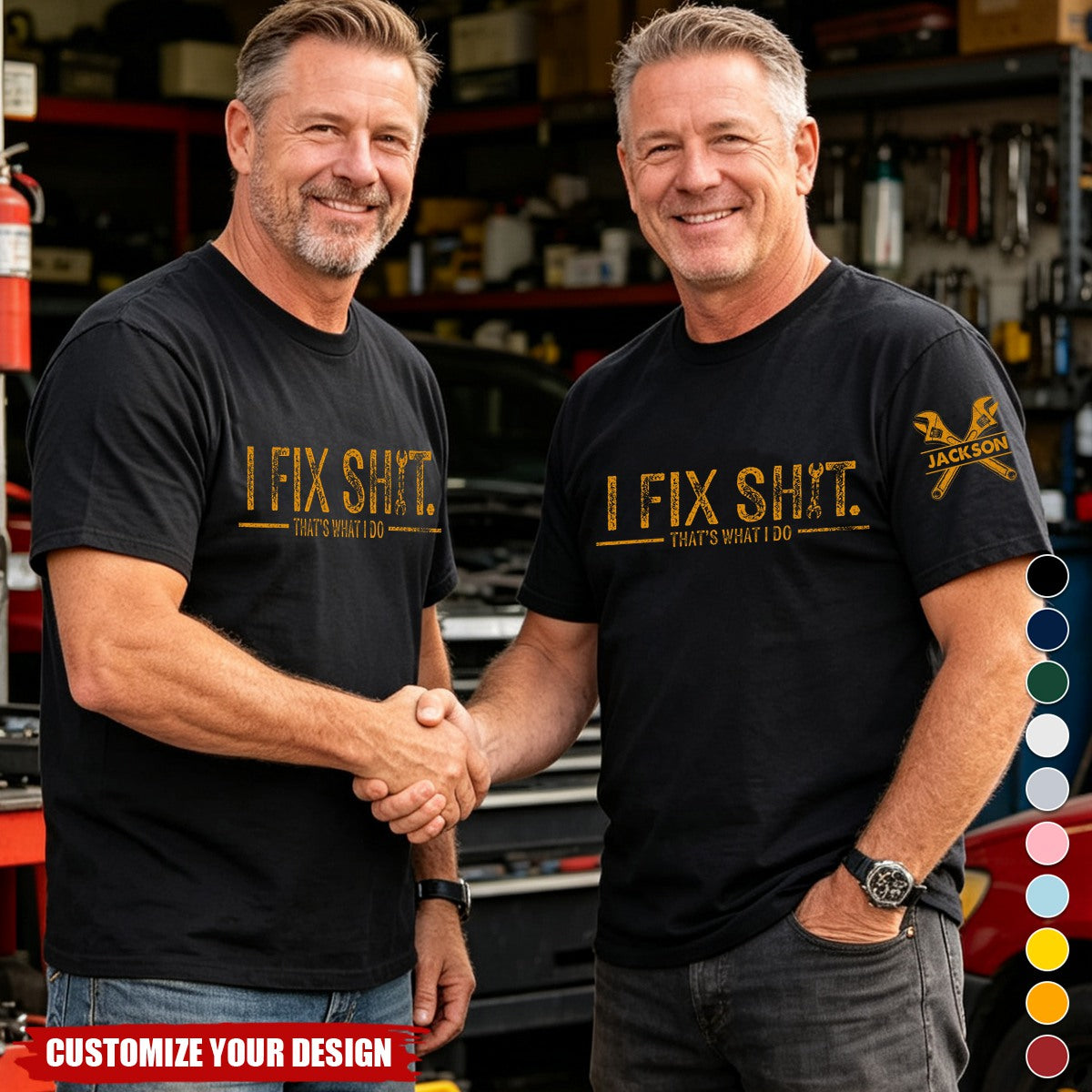 I Fix Sh!T That's What I Do - Funny Gifts For Men, Husband, Dad, Grandpa, Mechanic Handyman - Personalized Shirt