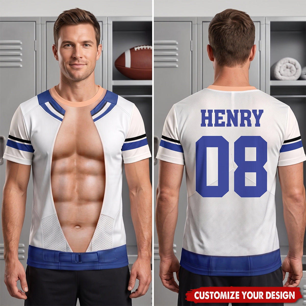 American Football Lover - Personalized All-Over-Print T-Shirt