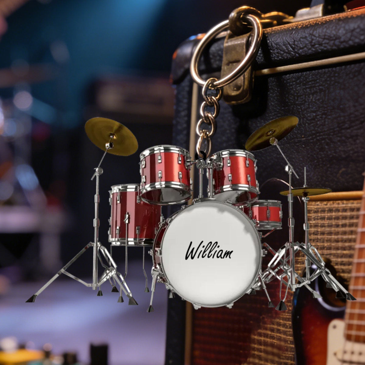 Drums Styles Colorful Drums Personalized Keychain - Gift For Drummer