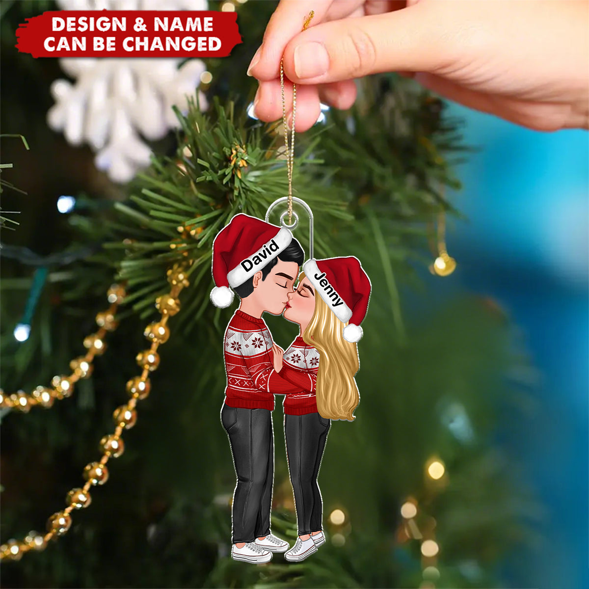 Our First Christmas Together - Personalized Christmas Acrylic Ornament