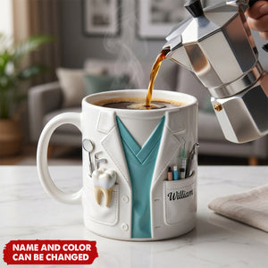 Tooth Scrubs - Personalized Custom Coffee Mug, Gift For Dentists