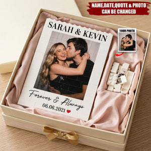 Love You To Pieces - Personalized Building Blocks, Gift For Couple