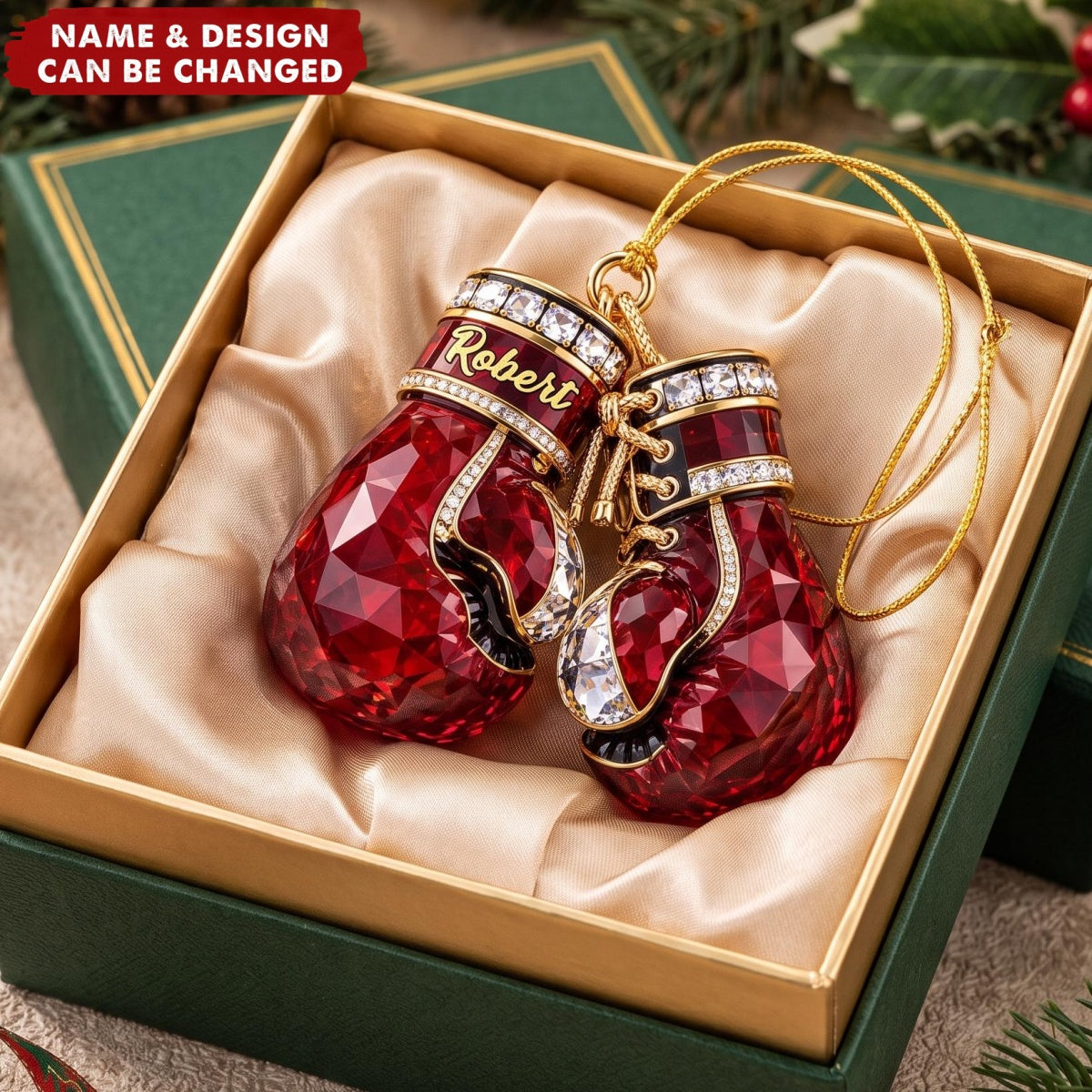 Boxing Gloves – Personalized Acrylic Custom Shape Ornament